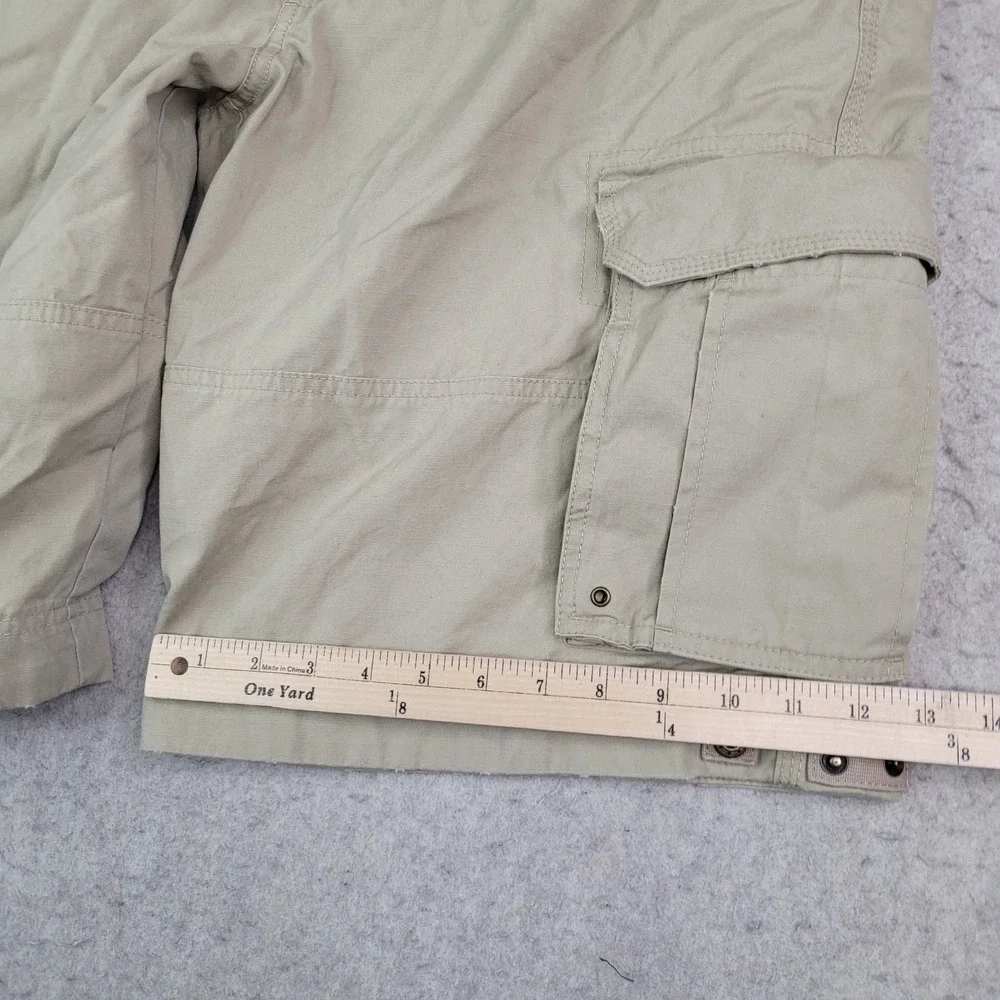 Eddie Bauer Cargo Shorts Mens 40 Canvas Khaki‎ Utility Pockets 12